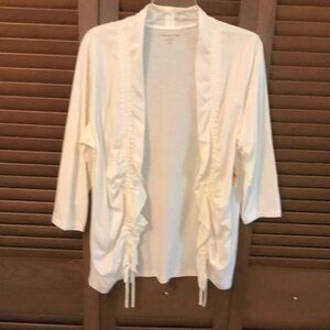 | NWT Coldwater Creek Knit Embellished Open Front Top - M